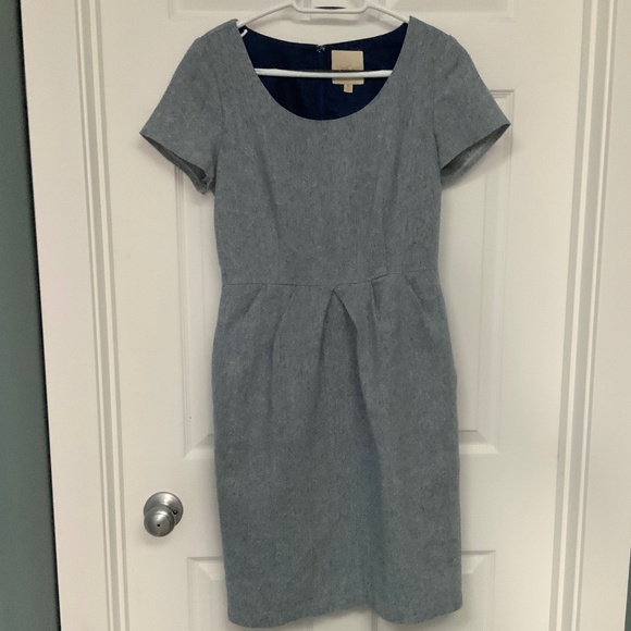 Modcloth Blue-Gray Dress - Picture 1 of 10